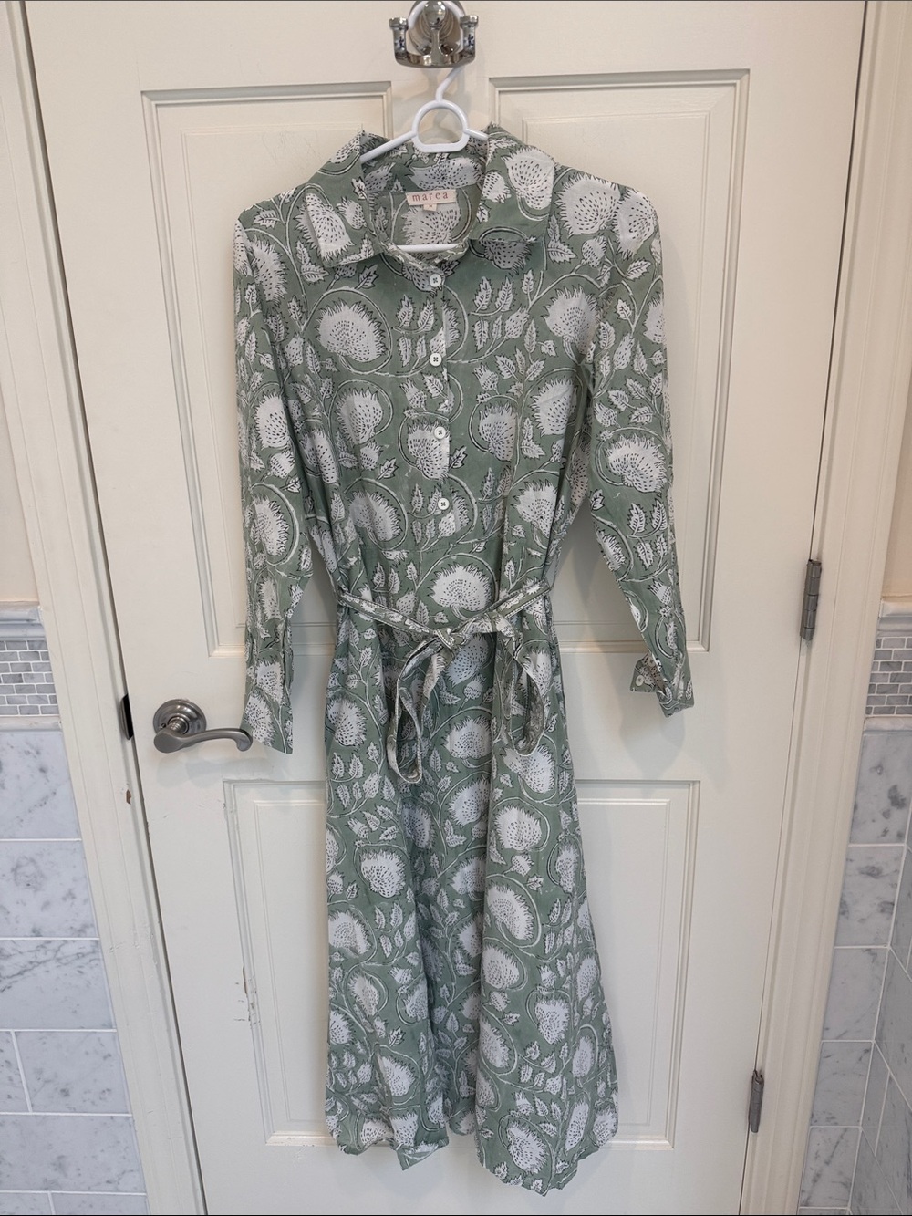 Marea Sage Green  Maxi Wrap Dress